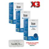 Ocean Menaquinone-7 100 mcg 30 Kapsül 3 Adet (90 kapsül)+ Hap Kutusu HEDİYE