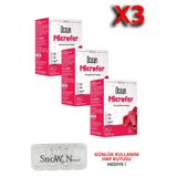 Ocean Microfer 30 ml Oral Damla Yeni Nesil Demir Desteği ( 3 ADET) + Hap Kutusu HEDİYE