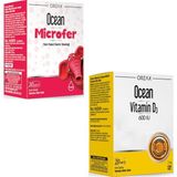 Ocean Microfer Damla 30 ml + Ocean Vitamin D3 Sprey 600\'LÜ 20 ml - Aromalı