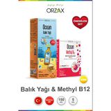 Ocean Omega3 Şurup 150 Ml - Portakal & Ocean 500 Μg Methyl B12 Sprey 5 Ml