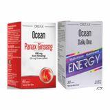 Ocean Panax Ginseng 500 mg 60 Kapsül + Daily One Energy 30 Tablet