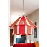 Ocean Point El Yapımı Iplik Dokuma Avize Çok Renkli Modern Tasarım Dekoratif Bohem Sarkıt Lamba (50 cm ) Oceanpoint - Kırmızı - Beyaz