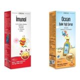 Ocean Portakallı Balık Yağı Şurup + Ocean Imunol Şurup 2'li Set