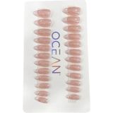 Ocean Profesyonel Takma Tırnak Seti Donut French EBAY-201 - Çok Renkli