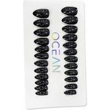Ocean Profesyonel Takma Tırnak Seti Glazed Dark EBAY-208 - Çok Renkli