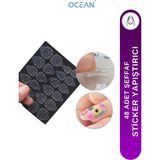 Ocean Şeffaf Tırnak Yapıştırıcısı Sticker 48 Adet Hızlı Yapışma Özelliği ile Pratik Kullanım