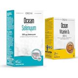 Ocean Selenyum Takviye Edici Gıda 200 Mcg 60 Tablet + Ocean Vitamin D3 600 Iu Oral Sprey 20 ml