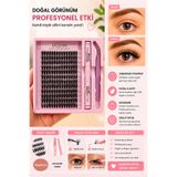 Ocean Takma Kirpik Seti 192 Adet Kirpik, Kirpik Cımbızı, Eyeliner Yapıştırıcı