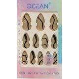 Ocean Takma Tırnak Tak ve Çık Kendinden Yapışkanlı - 737 - Vizon