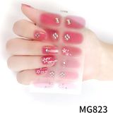 Ocean Tırnak Oje Sticker, Tırnak Dövmesi, Kolay Uygulanabilir, 12'li Nail Art Set