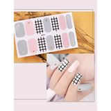 Ocean Tırnak Oje Sticker, Tırnak Dövmesi, Kolay Uygulanabilir, 14'lü Nail Art Set - Pembe