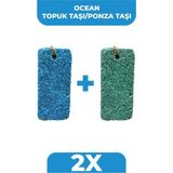 Ocean Topuk Ponza Taşı 2 Adet Renkli Taşlar ile Ayak Bakımınızı Kolaylaştırın