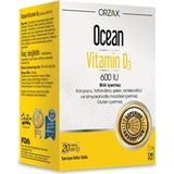 Ocean Vitamin D3 600 IU 20 ml Sprey (1 Adet) Kapsül İçerik Bilgisi ile Üretilmiştir