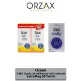 Ocean Vitamin D3 K2 2x20 ml Damla + Extramag 60 Tablet