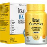 Ocean Vitamin D3K2 1000IU 20ML (400 Damla) - Ocean Gummies D3 1000IU Kids 60 Adet Ikilisi