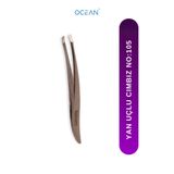 Ocean Yan Uçlu Cımbız, Yamuk Ağızlı Solingen Gri Cımbız No:105