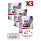 Ocean Zengin İçerikli Daily One Energy 30 Tablet - 3 Adet (Toplam 90 Tablet) + Hap Kutusu Hediye