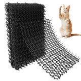 Oceanpax 12'li Paket 16 X 13 İnç Kare Kedi Scat Paspasları, Sivri Uçlu Kediler için, Kazma Kedi Caydırıcı Dış Mekan Prickle Şeritleri