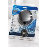 OCK Plast Seramik Kaplama, Bas Aç Otomatik Sistem Pop-Up Lavabo Sifonu-Üniversal Bütün Modellere Uyumlu - Siyah - SERAMİK KAPLAMA