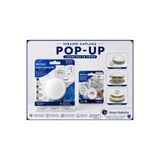 ock plast Seramik Kaplama, Bas aç otomatik sistem Pop-up Lavabo Sifonu-Üniversal Bütün Modellere Uyumlu