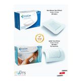 Octacare 5cm x7,5cm Yara Pedi 50 Adet + Film Pedli 5cm x7,5cm Yara Örtüsü Su Geçirmez 50 Adet(Hipoalerjenik)
