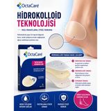 Octacare Hidrokolloid Topuk Bandı 5 Adet – Su Geçirmez Topuk Koruyucu Nasır ve Su Toplamasına Karşı Koruma