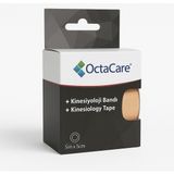 Octacare Kinesiyoloji Bandı & Kinezyo Sporcu Ağrı Bandı Ten - 5cm X 5mt - 0