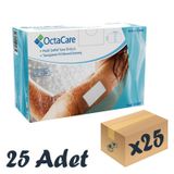 Octacare Şeffaf Pedli Su Geçirmez Yara Örtüsü 5 CM x 7.5 CM 25 Adet Steril Tekli Paket