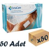 Octacare Şeffaf Pedli Yara Örtüsü 5cmx7,5cm Hipoalerjenik Su Geçirmez 50Adet