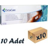 Octacare Şeffaf Su Geçirmez Yaraa Örtüsü 9cm x 30CM 10 Adet Tekli Steril Paket
