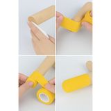 Octacare Yapışkanlı Mobilya Masa Sandalye Parke Zemin Ayak Koruyucu Kapı Kolları Dolap Kolları Koruma 2 Adet - Sarı - 2,5cm
