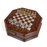 OCTAGON GÜL SATRANÇ SETİ (41X41X10 cm)