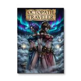 Octopath Traveler: Kuzey Işıkları Altında İkili - Oyuncu Odası Metal Tablo - Mıknatıslı Montaj