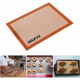Octopus Bazaar Dr. Gusto Fırınlanabilir Kendinden Yağlı Silikon Pişirme Matı-Hamur Açma Matı 30X40 - Kahverengi