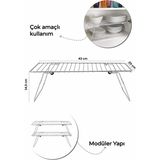 Octopus Bazaar Katlanabilir Metal Dolap Içi ve Evye Altı Düzenleyici Organizer Modüler Yapı, Bardak Düzenleyici