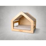 Oda – Ahşap Kedi & Köpek Evi - Bej