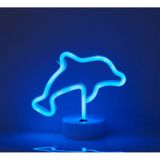 Oda Dekoru için Sevimli LED Neon Işık, INS Tarzı Ayakta Neon İşaret Gece Lambası, Tutuculu, Pil/USB ile Çalışan Estetik Atmosfer Işığı Yatak Odası, Oturma Odası, Bar Partisi için (Yunus 1)