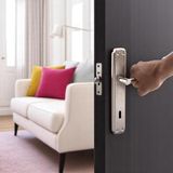 Oda Kapı Kolu Nikel Inox Aynalı Sağa Sola Uygun Iç Dış Ahşap Pvc Metal Çelik Kapısı Tuta - Çok Renkli