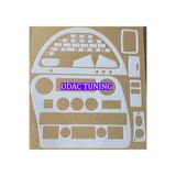 ODAC TUNING Ford Cargo Maun Kaplama Torpido, Konsol, Trim, Göğüs Kaplama Dijital Gösterge Beyaz Renk 2007-2015