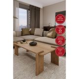 Odaco Fuji Modern Premium Oval Ayaklı %100 Mdflam Salon Orta Sehpa 100X60X40 cm - SAFİRMEŞE