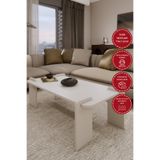Odaco Fuji Modern Premium Oval Ayaklı %100 MDFLAM Salon Orta Sehpa 120x60x40 cm