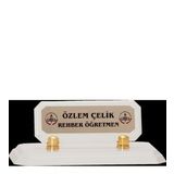 ODAK KUPA - Ahşap ve Cam Masa İsimlikleri - YZ-004 A - 10 cm