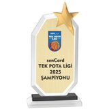 ODAK KUPA - Cam Plaketler - CM-007 C - 12x23 cm