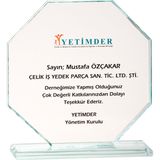 ODAK KUPA - Cam Plaketler - CM-013 A - 18x19 cm