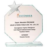 ODAK KUPA - Cam Plaketler - CM-014 B - 18x21 cm