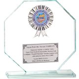 ODAK KUPA - Cam Plaketler - CM-018 B - 18x19 cm