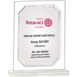 ODAK KUPA - Cam Plaketler - CM-036-M B - 18x21 cm