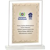 ODAK KUPA - Cam Plaketler - CM-041-M B - 18x21 cm