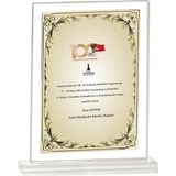 ODAK KUPA - Cam Plaketler - CM-082-M A - 18x21 cm