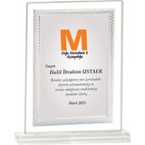 ODAK KUPA - Cam Plaketler - CM-083-M B - 18x21 cm
